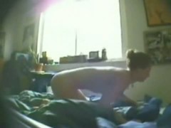That naked slut is making her bed ready for hot romantic night