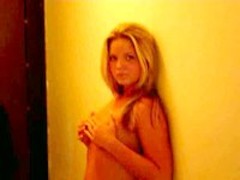 Sexy blonde dances in hot porn movie