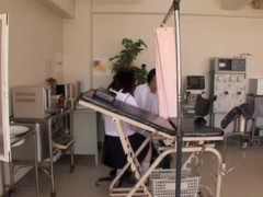 Asian cunt fingered and fucked at the gynecological clinic