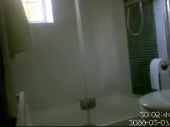 Asian girl fucked and spied through shower room wall hole snr33
