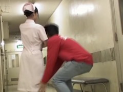 The sharked bottom of cute nurse got on horny video