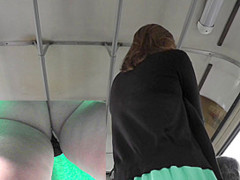 Real upskirt of the pretty chick filmed in the bus