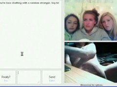 Crazy guy flashes his dick to random girls on omegle