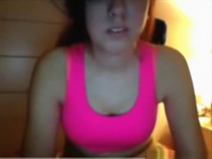 Amazing girl has cybersex with her bf and plays with a hairbrush