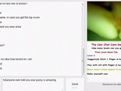 girl plays the cam-chat dare game on omegle