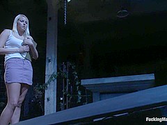 Best pornstar Vanessa Cage in Crazy College, Blonde sex movie