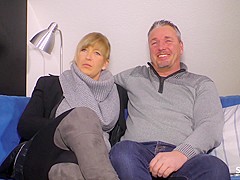 SexTape Germany - German blonde housewife is fucked hard in a hot sex tape