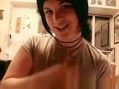 Fattie Emo Teen Sucking Till Getting Facialized