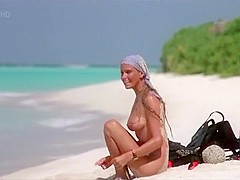 Crazy pornstar in exotic big tits, outdoor sex scene