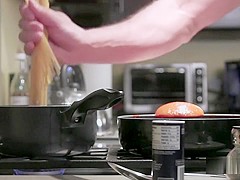 Food porn with gourmet tits
