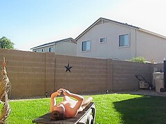 Naked neighbour back yard - Porn pic