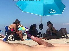 Priceless reaction of women to a guy cumming with no hands