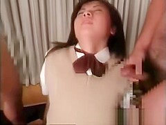 Real amateur asian babe gets bukkake in reality groupsex