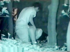 IR hidden camera outdoor fucking