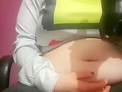 Cute belly play burps
