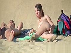 Voyeur Real Couple Nude On Secluded Beach Drilling public