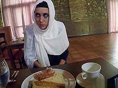 Lovely arab chick got her tight pussy fed by a thick wiener