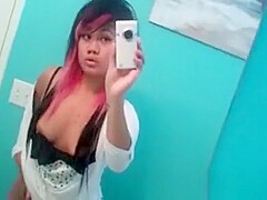 Amateur College Babe Caught Masturbating Pussy