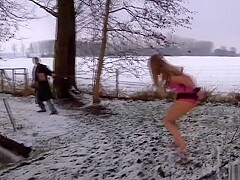 Winter snow lesbian porn-xxx video hot porn