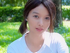 Sporty Girl Kylie NG Naked Running at Public Park and Fingering at Home