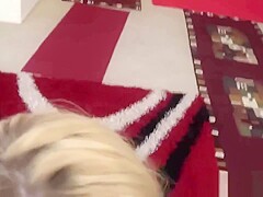 Blonde Emily Austin masturbates and does oral