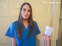 THE Nurse aria khaide SUCKING BBC at the sperm bank