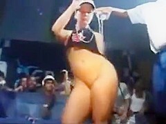 Crazy Blonde Teen Public Fitness Masturbating