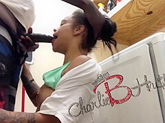 Charlie B Hustle In Fuckin At Friends House In Laundry Room