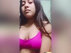Today Exclusive- Cute Bangla Girl Shows Her Boobs On Vc