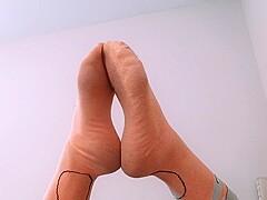 Orange Socks Foot Fetish
