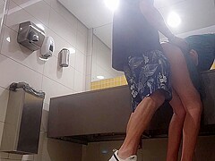 Cheating With Wife In Public Bathroom While My New Wife Is Busy Shopping