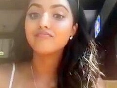 Indian girl talking on livestream