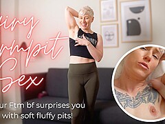 Hairy Armpit Sex from Your Trans FtM Boyfriend - POV Armpit Sex and Worship