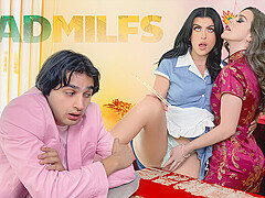 Elias Cash, Nicole Emma Vaunt And Gal Ritchie In Filthy Threesome With Our Favorite Waitress